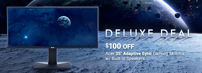 Deluxe Deal - $100 OFF Acer 35" FreeSync Gaming Monitor w/ Built-in Speakers