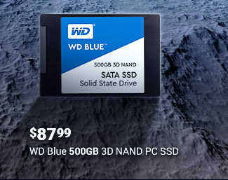 $87.99 WD Blue 500GB 3D NAND PC SSD