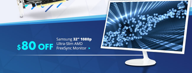 Samsung 32" 1080p Ultra-Slim AMD FreeSync Monitor
