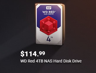 $114.99 WD Red 4TB NAS Hard Disk Drive