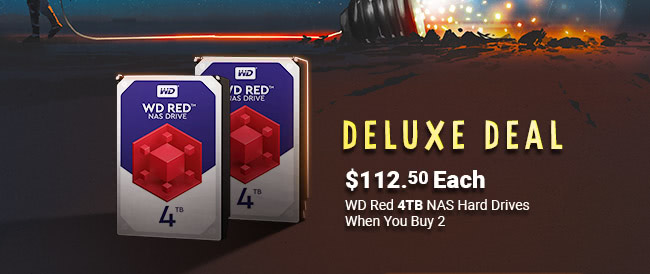 Deluxe Deal - $112.50 Each WD Red 4TB NAS Hard Drives When You Buy 2