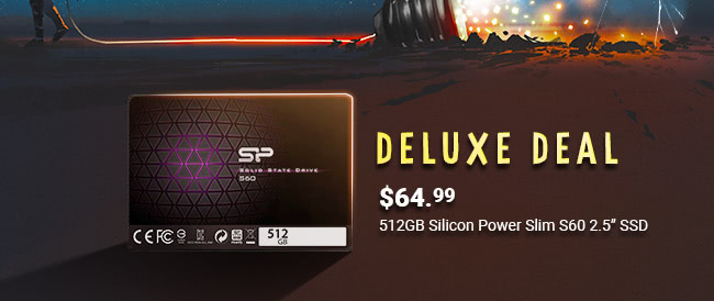 Deluxe Deal - $64.99 512GB Silicon Power Slim S60 2.5" SSD