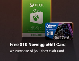 Free $10 Newegg eGift Card w/ Purchase of $50 Xbox eGift Card