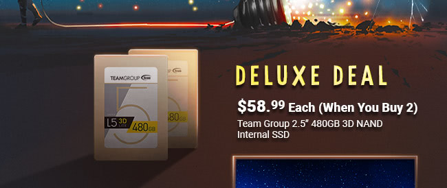 Deluxe Deal - $58.99 Each When You Buy 2 Team Group 2.5" 480GB 3D NAND Internal SSD