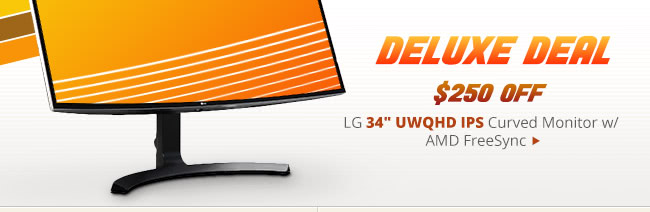 Deluxe Deal - LG 34" UWQHD IPS Curved Monitor w/ AMD FreeSync