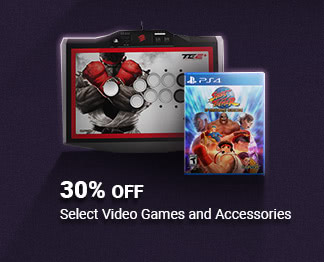 30% Off Select Video Games and Accessories