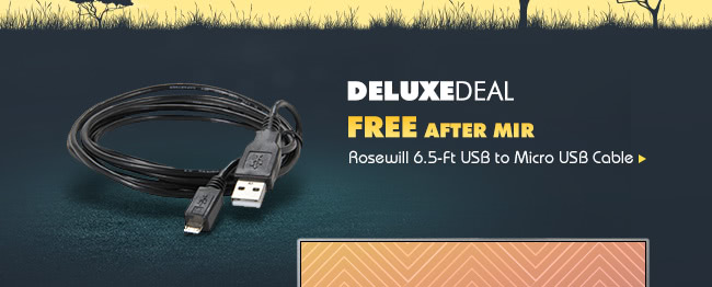 Deluxe Deal - Rosewill 6.5-Ft USB to Micro USB Cable