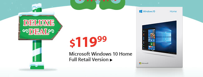 Deluxe Deal - Microsoft Windows 10 Home Full Retail Version 32 & 64-Bit Download