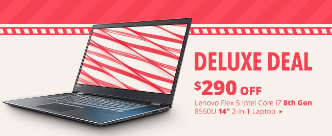 Deluxe Deal - Lenovo Flex 5 Intel Core i7 8th Gen 8550U 14" 2-in-1 Laptop