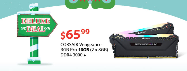 Deluxe Deal - $65.99 Corsair Vengeance RGB Pro 16GB (2 x 8GB) DDR4 3000