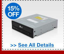 72 HOURS ONLY! 15% OFF ALL BLU-RAY BURNERS!*