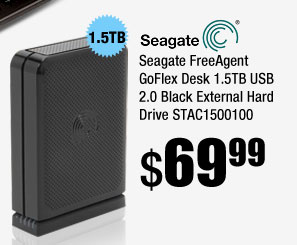 Seagate FreeAgent GoFlex Desk 1.5TB USB 2.0 Black External Hard Drive STAC1500100