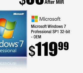 Microsoft Windows 7 Professional SP1 32-bit - OEM