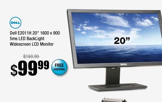 Dell E2011H 20 inch 1600 x 900 5ms LED BackLight Widescreen LCD Monitor