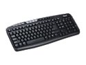 Rosewill RK-700M Black 104 Normal Keys 12 Function Keys USB Wired Multimedia Keyboard 