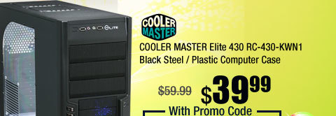 COOLER MASTER Elite 430 RC-430-KWN1 Black Steel / Plastic Computer Case 