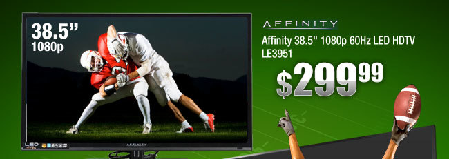 Affinity 38.5 inch 1080p 60Hz LED HDTV LE3951