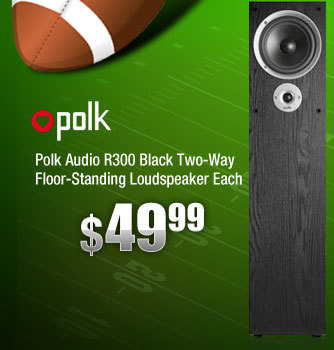 Polk Audio R300 Black Two-Way Floor-Standing Loudspeaker Each