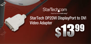 StarTech DP2DVI DisplayPort to DVI Video Adapter 