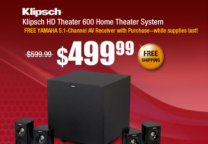 Klipsch HD Theater 600 Home Theater System System 