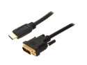 Kaybles HDMIDVI-6BK 6 ft. HDMI to DVI Cable with Gold Plated Connector M-M - OEM 