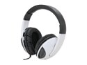 SYBA Oblanc COBRA 3.5mm Connector Circumaural Massive 50mm Driver Audio Headphones with In-line Microphone, WHITE 