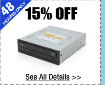 48 HOURS ONLY! 15% OFF SELECT SAMSUNG CD / DVD / BLU-RAY DRIVES!*