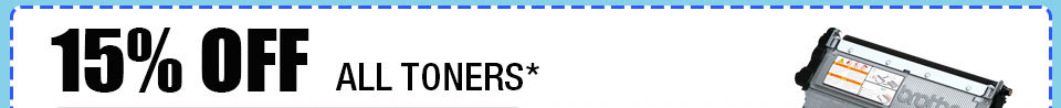 15% OFF ALL TONERS!*