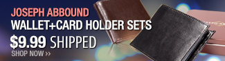 Joseph Abbound Wallet + Card Holder sets