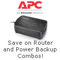 apc - save on router and power backup combos