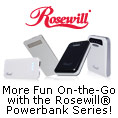 more fun on-the-go with the rosewill powerbank series.