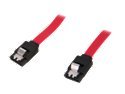 Rosewill Model RCAB-11050 18" SATA III Red Flat Cable w/ Locking Latch