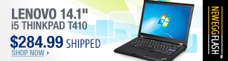 Newegg Flash – Lenovo 14.1" i5 ThinkPad T410