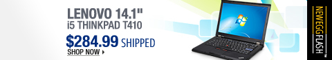 Newegg Flash – Lenovo 14.1" i5 ThinkPad T410