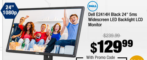 Dell E2414H Black 24" 5ms Widescreen LED Backlight LCD Monitor