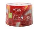 TDK 700MB 52X CD-R 50 Packs Spindle Disc Model 47896