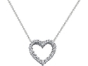 14kt Gold Diamond Heart Pendant