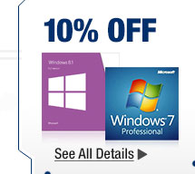 10% OFF SELECT MICROSOFT SOFTWARE*