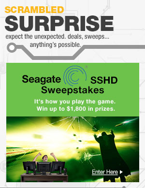 SCRAMBLED SURPRISE. expect the unexpected. deals, sweeps...
anything’s possible.