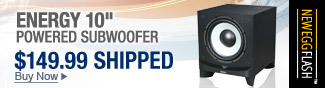 Newegg Flash - Energy 10" Powered Subwoofer