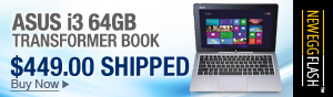 Newegg Flash – ASUS i3 64GB Transformer Book