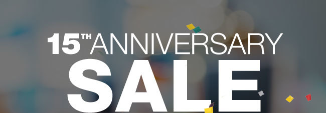 15TH ANNIVERSARY SALE