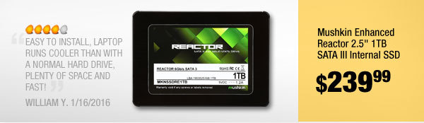 Mushkin Enhanced Reactor 2.5" 1TB SATA III Internal SSD