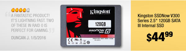 Kingston SSDNow V300 Series 2.5" 120GB SATA III Internal SSD