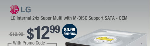 LG Internal 24x Super Multi with M-DISC Support SATA Model