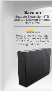 Seagate Expansion 8TB USB 3.0 Desktop External Hard Drive