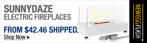 Newegg Flash - Sunnydaze Electric Fireplaces