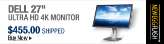 Newegg Flash  Dell 27" Ultra HD 4K Monitor