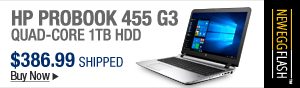 Newegg Flash – HP ProBook 455 G3 Quad-Core 1TB HDD