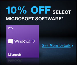 10% OFF OFF Select Microsoft Software